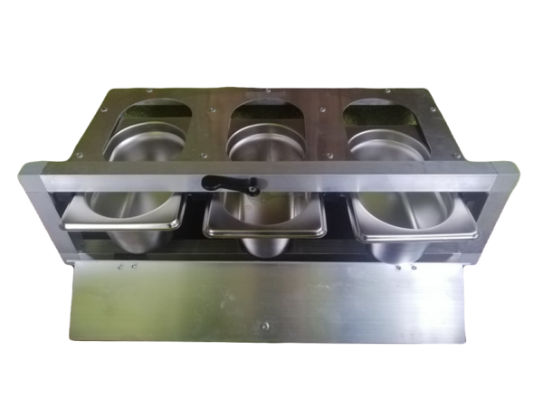 Karmidło wysuwane aluminiowe potrójne - 600ml KW306 - obrazek 2