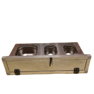 Karmidło wysuwane aluminiowe potrójne - 600ml KW1L206