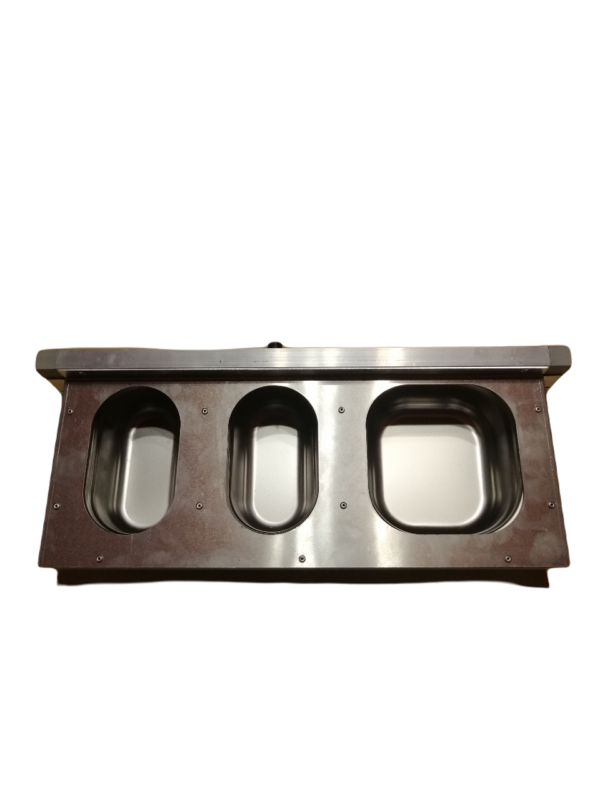 Karmidło wysuwane aluminiowe potrójne - 600ml KW1L206 - obrazek 2